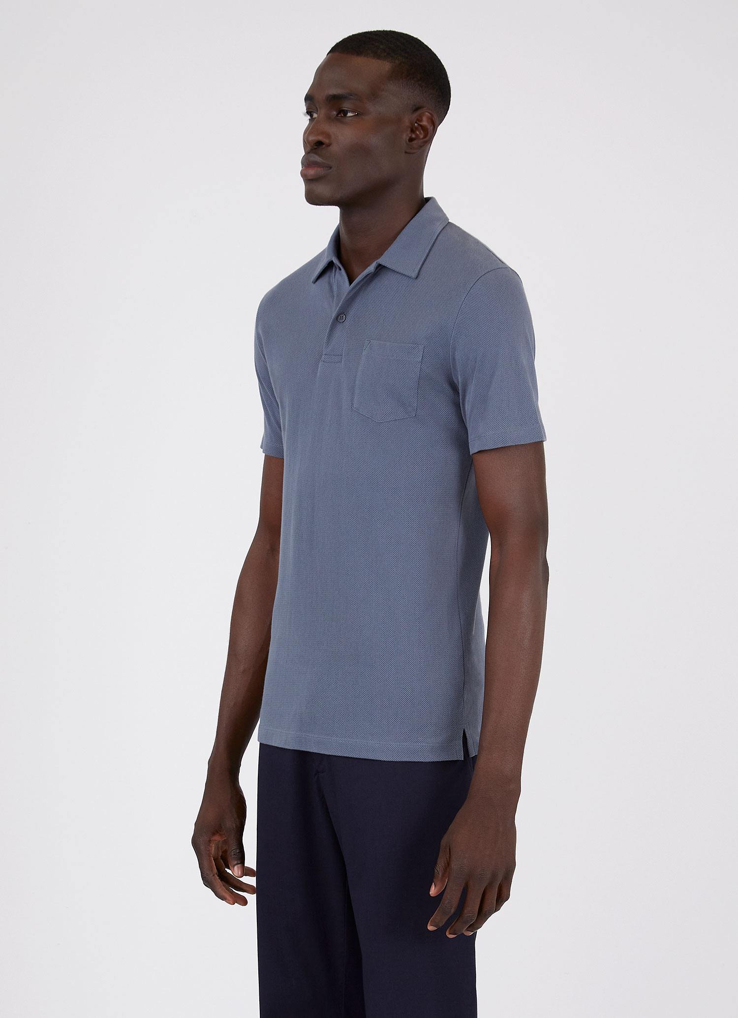 Men's Riviera Polo Shirt in Blue Slate