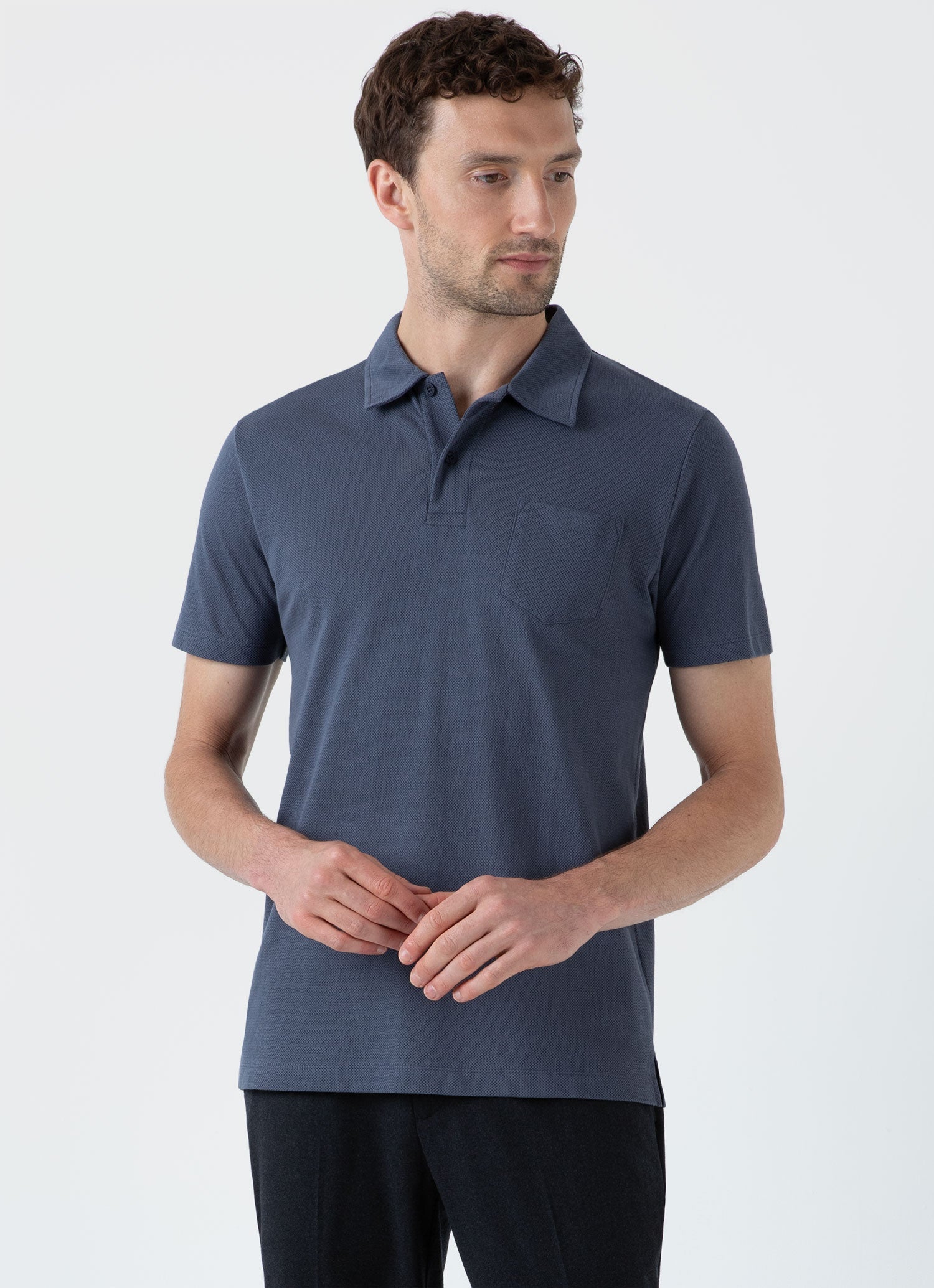 サイト無料 美品 SUNSPEL Q75 RIVIERA POLO SHIRT グレー L | www