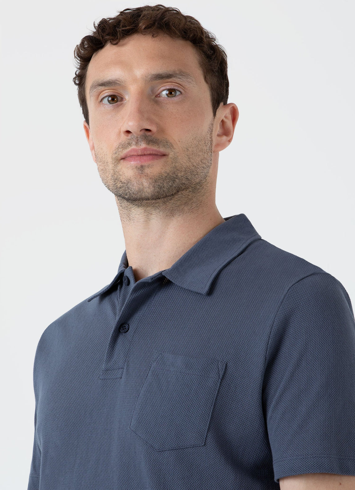 Men's Riviera Polo Shirt in Slate Blue