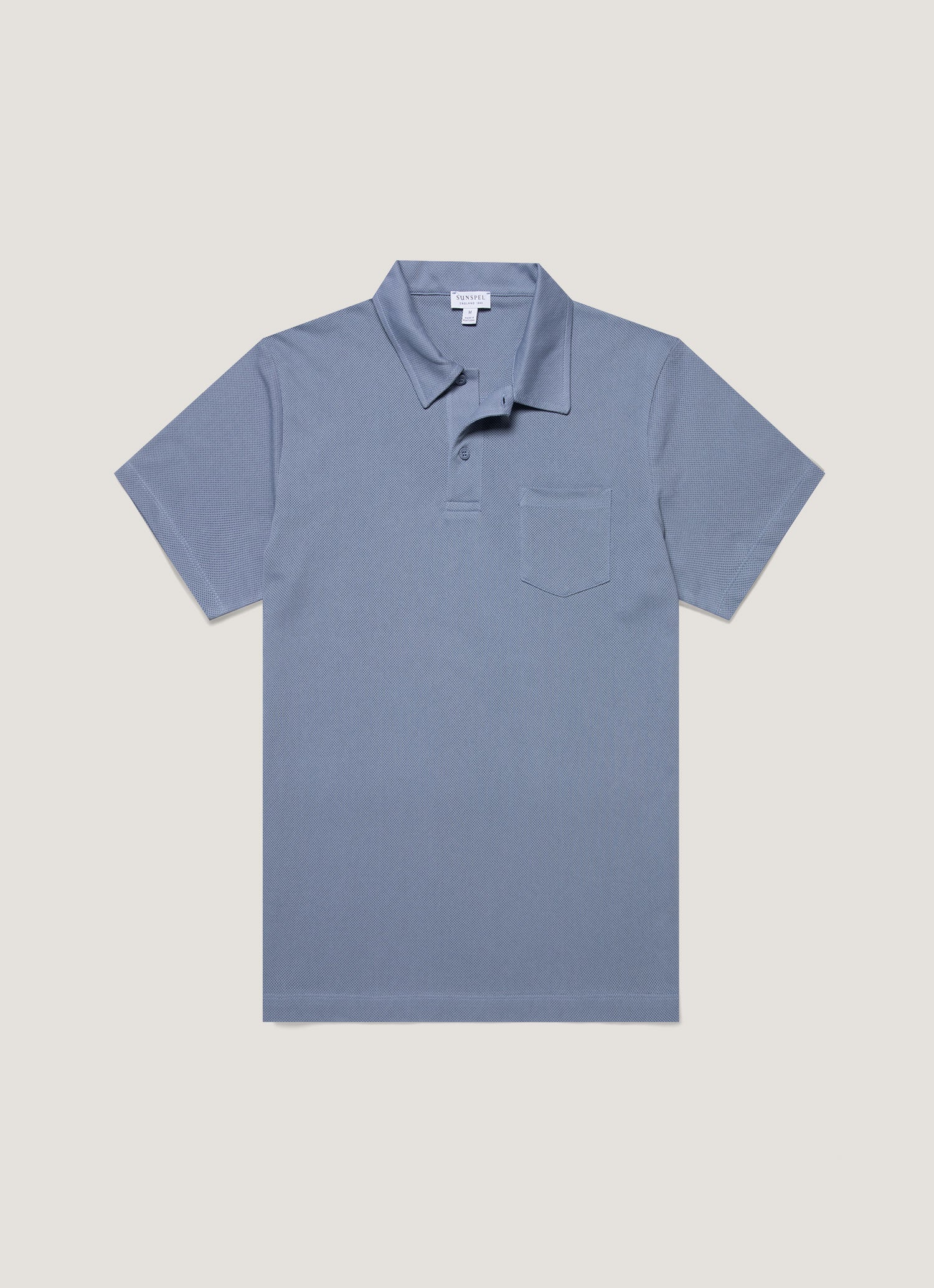 Men's Riviera Polo Shirt in Vintage Blue