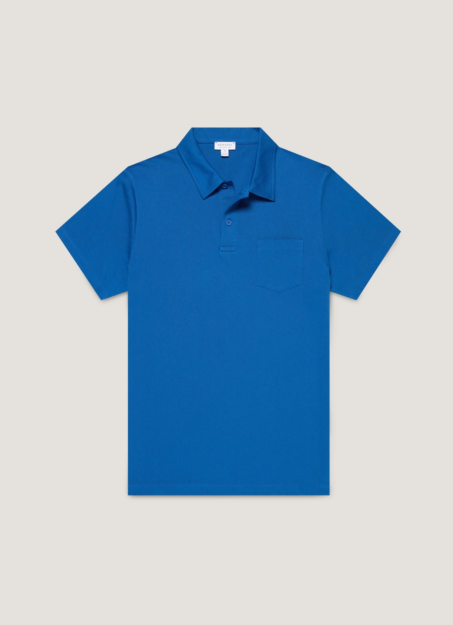Men's Riviera Polo Shirt in Midnight Navy | Sunspel