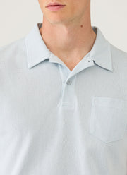 Men's Riviera Polo Shirt in Pastel Blue