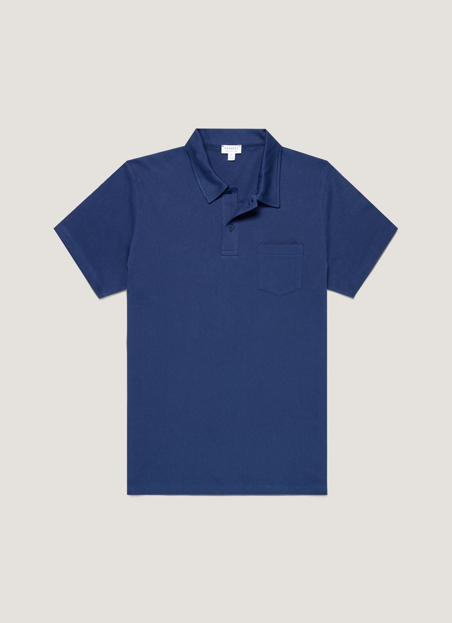 期間限定値下げ新品未使用SUNSPEL Riviera PoloネイビーLサイズ Men's Riviera Polo Shirt in Ink Blue | Sunspel