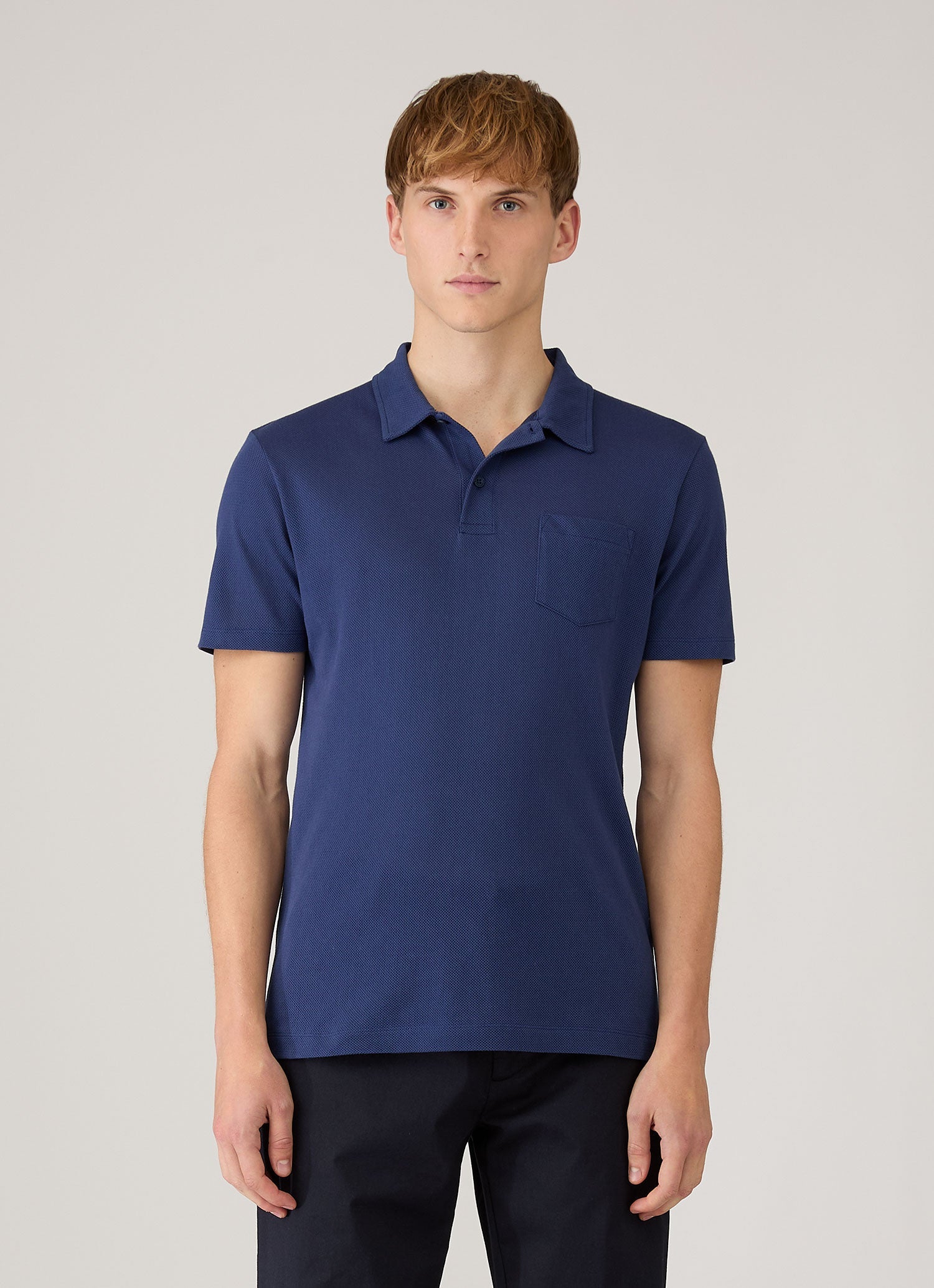 【美品】SUNSPEL ポロシャツ 白　リヴィエラ Men's Regular Fit Riviera Polo Shirt in White | Sunspel