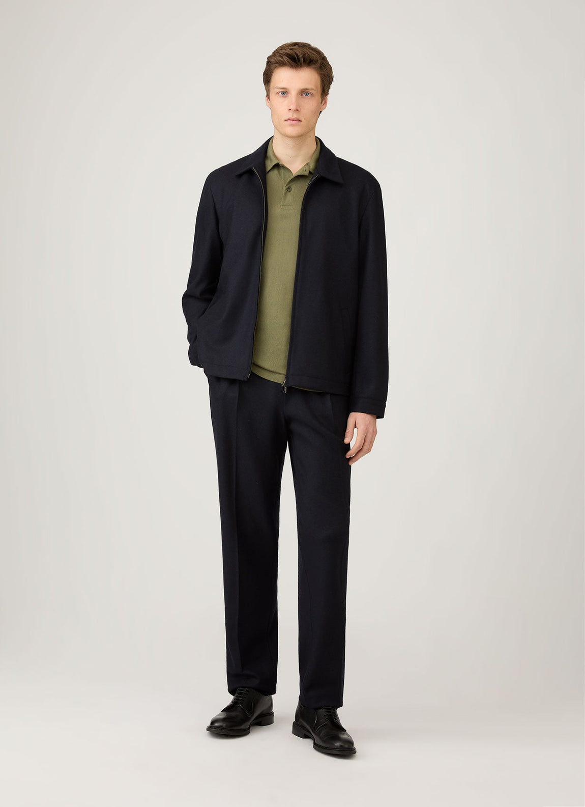 Men's Riviera Polo Shirt in Sea Moss