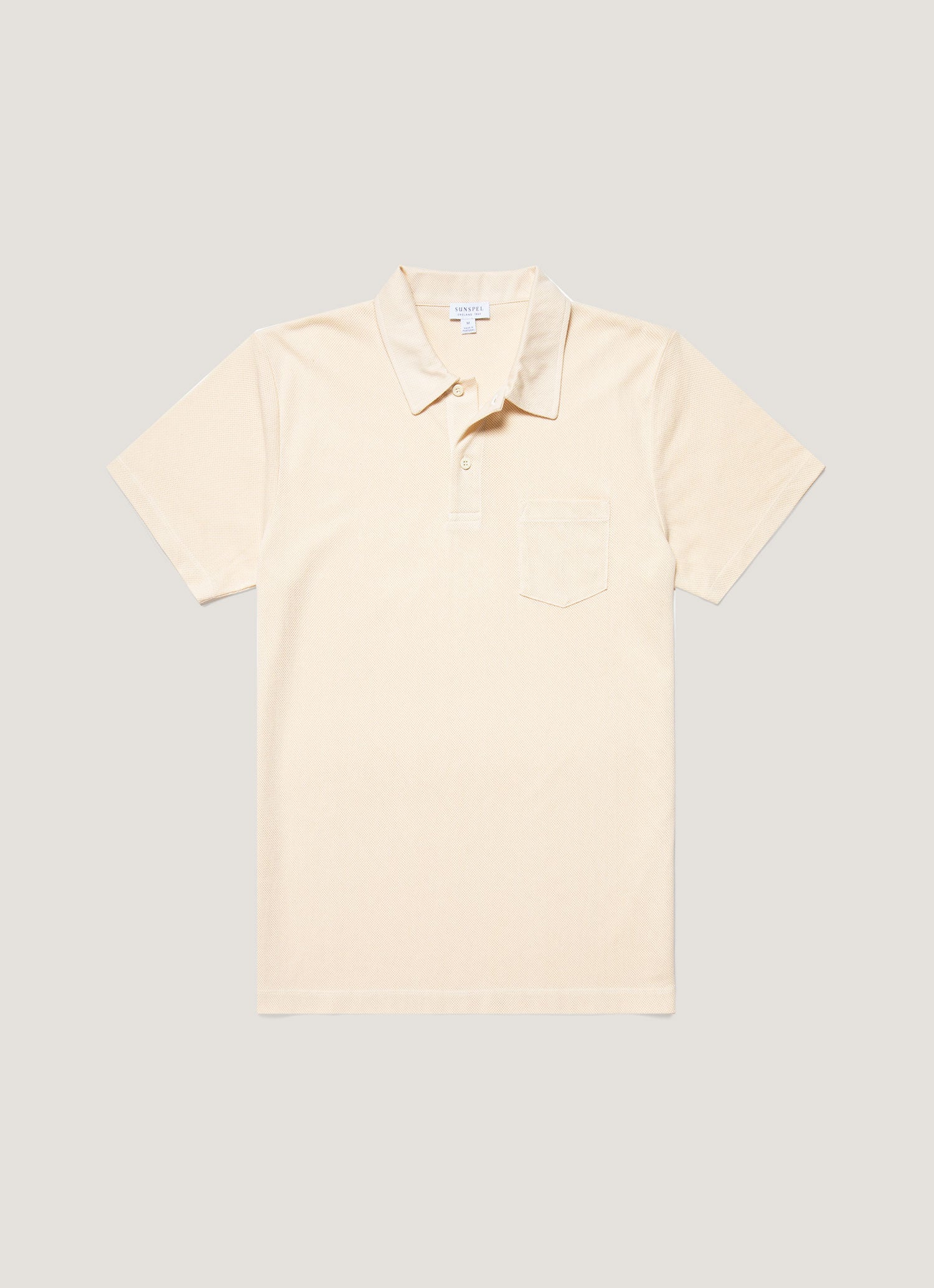 Men's Riviera Polo Shirt in Undyed | Sunspel