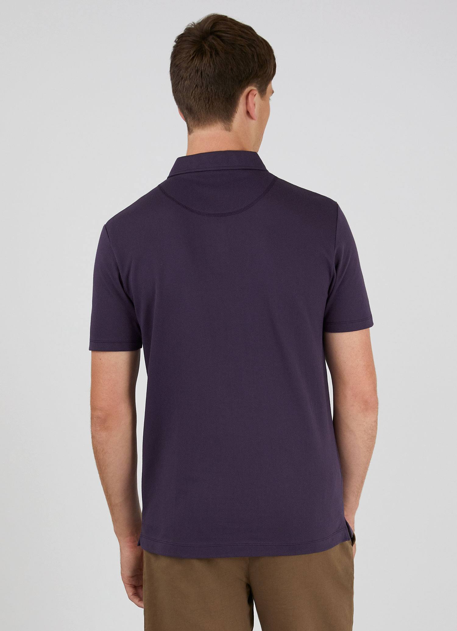 Men's Riviera Polo Shirt in Dark Plum