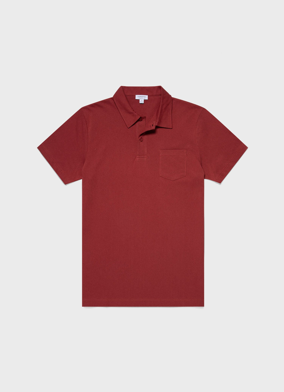 Men's Riviera Polo Shirt in Brick Red