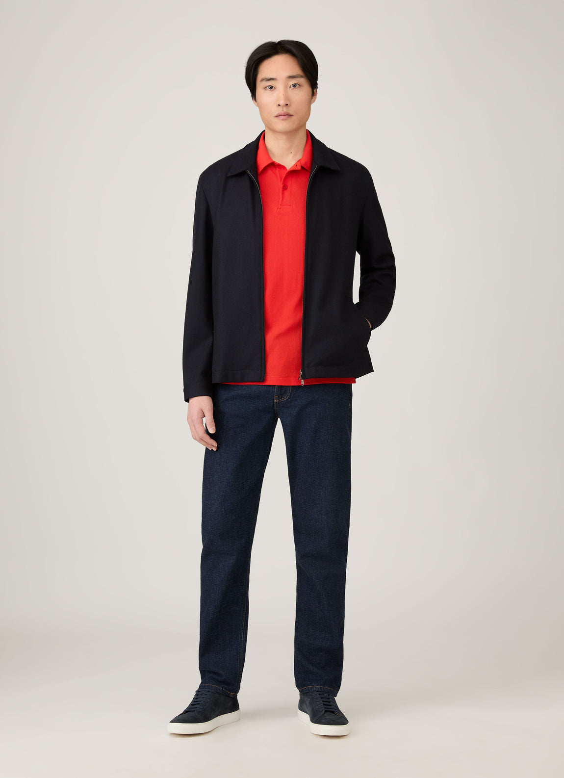 Men's Riviera Polo Shirt in Bright Red