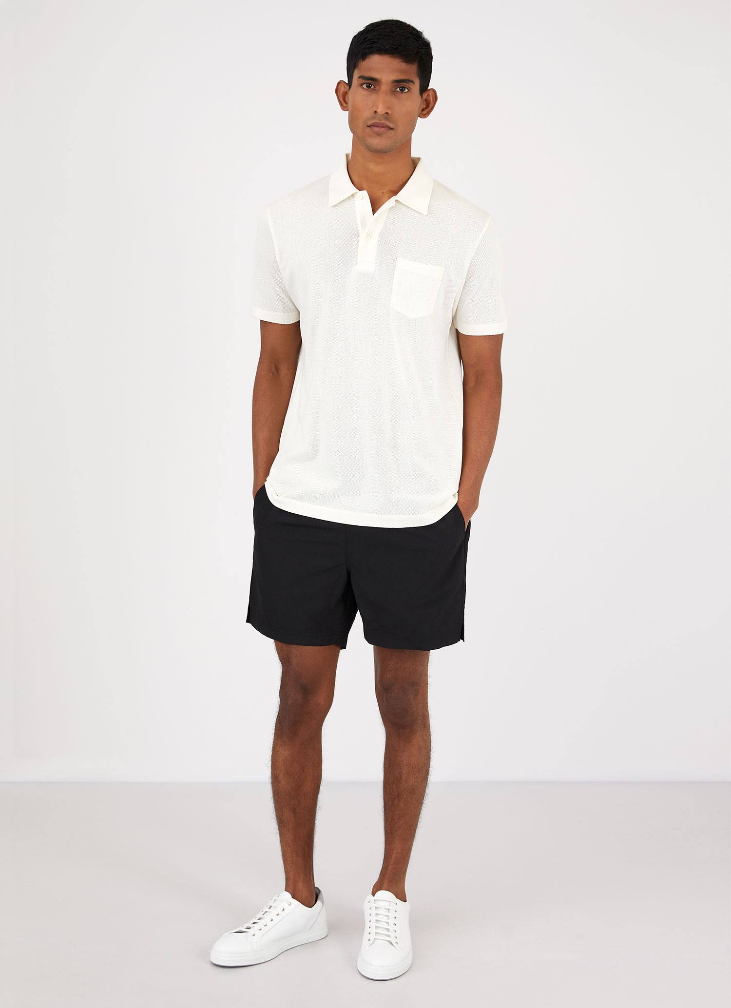 Men's Riviera Polo Shirt in Archive White