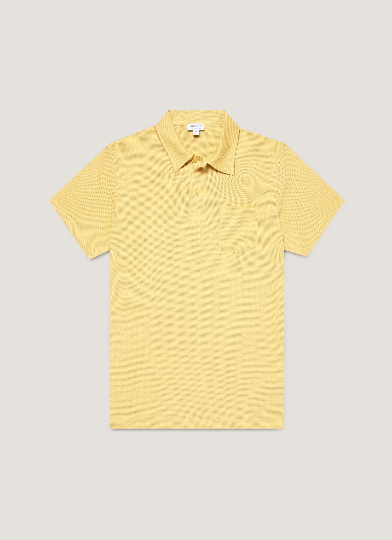 Men's Riviera Polo Shirt in Dusty Yellow