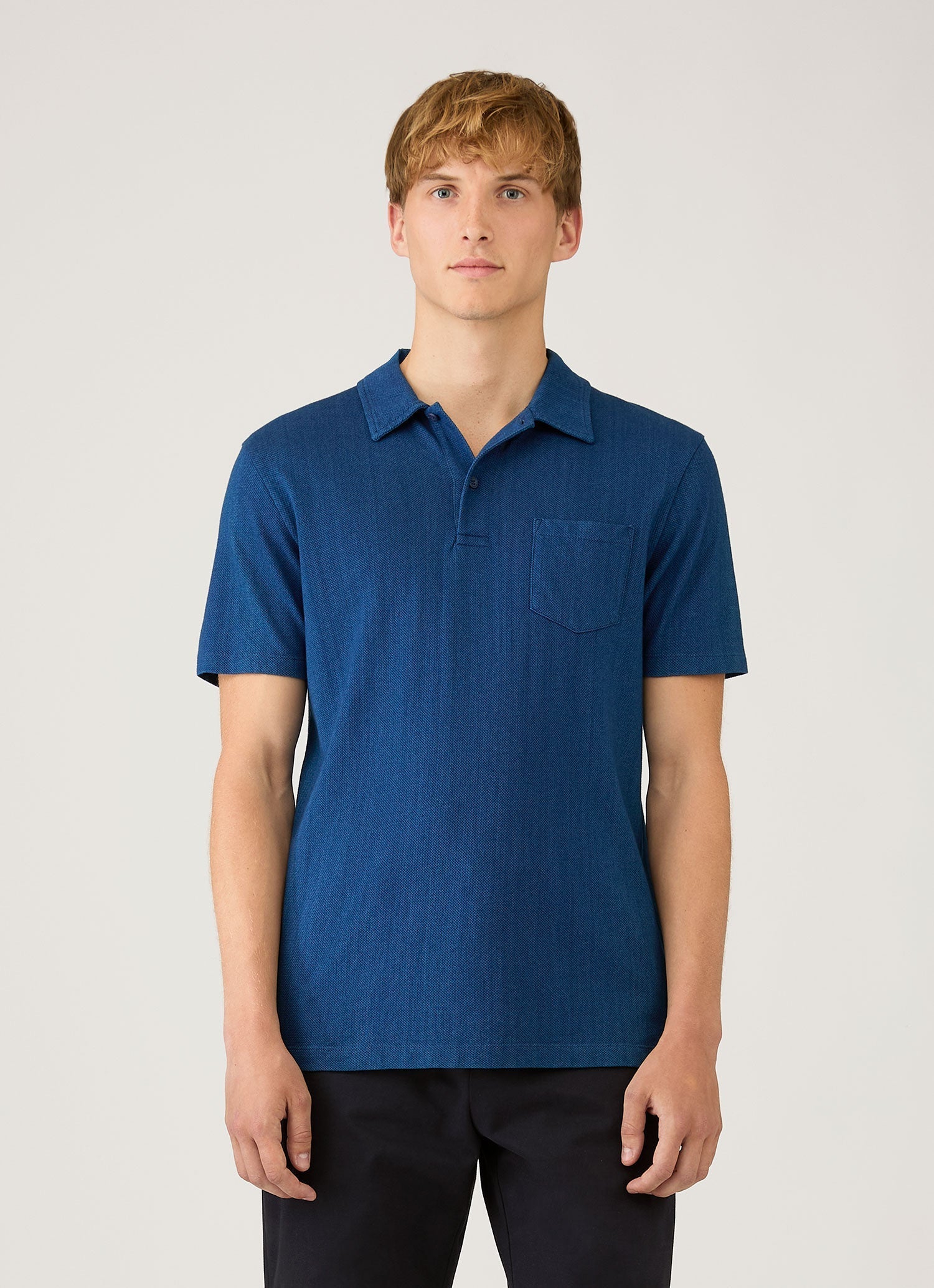 SUNSEA(サンシー ) SNM-BLUE W/E POLO サイズ3 SUNSEA(サンシー ) SNM-BLUE W/E POLO サイズ3 - メルカリ