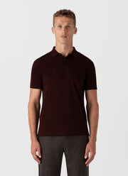 Men's Piqué Polo Shirt in Raisin