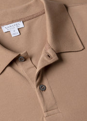 Men's Piqué Polo Shirt in Dune
