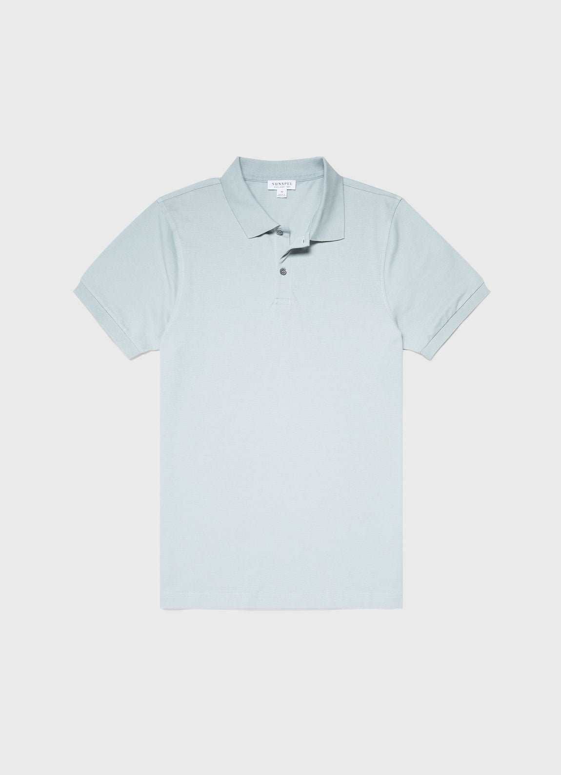 Men's Piqué Polo Shirt in Blue Sage