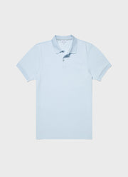 Men's Piqué Polo Shirt in Light Blue