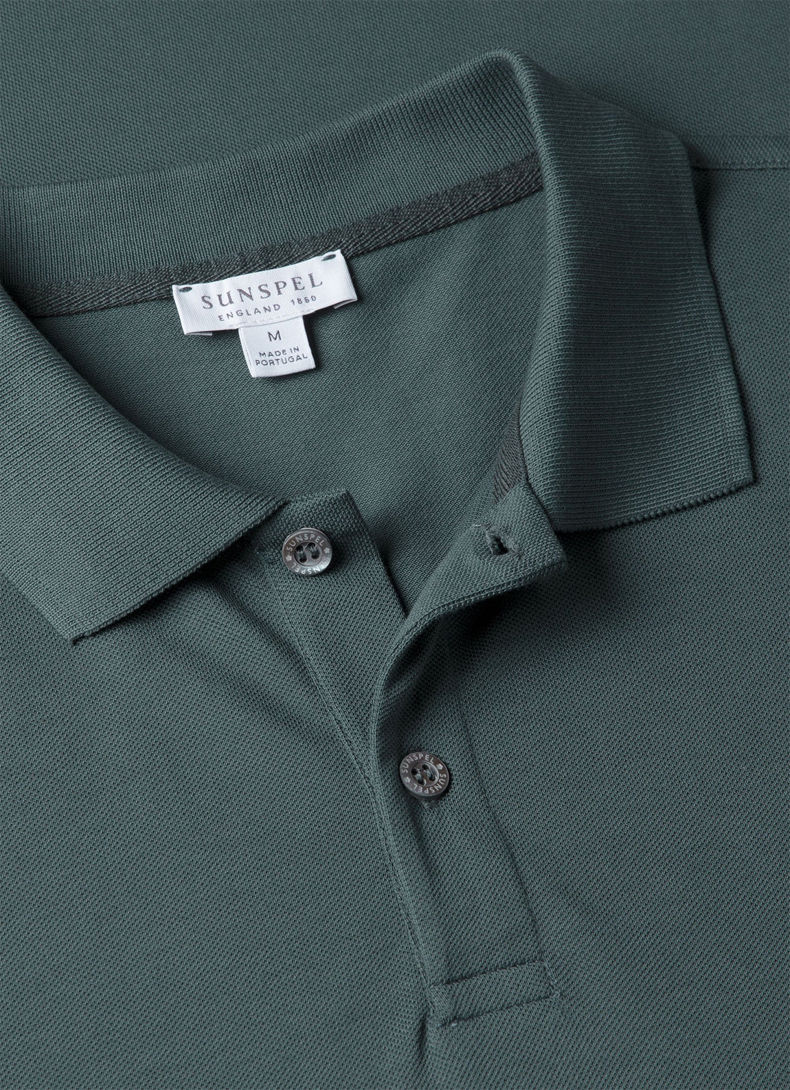 Men's Piqué Polo Shirt in Dark Petrol