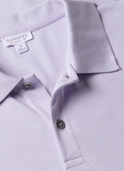 Men's Piqué Polo Shirt in Pale Lilac