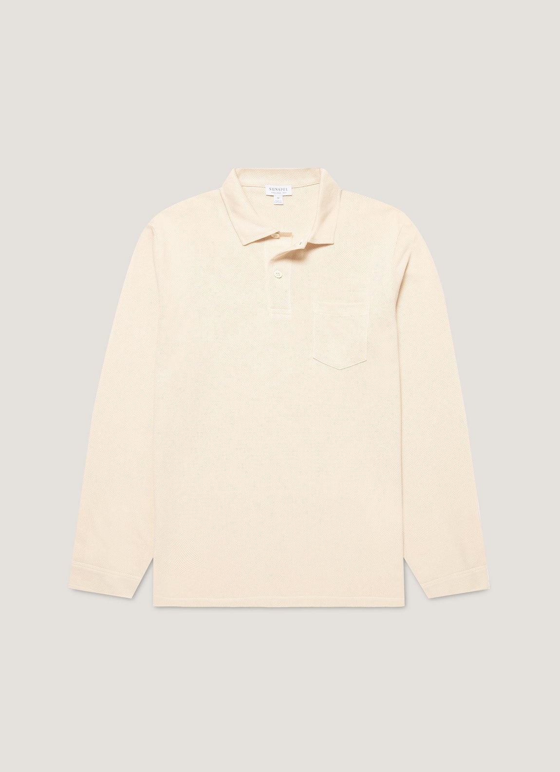 Men's Long Sleeve Riviera Polo Shirt in Undyed