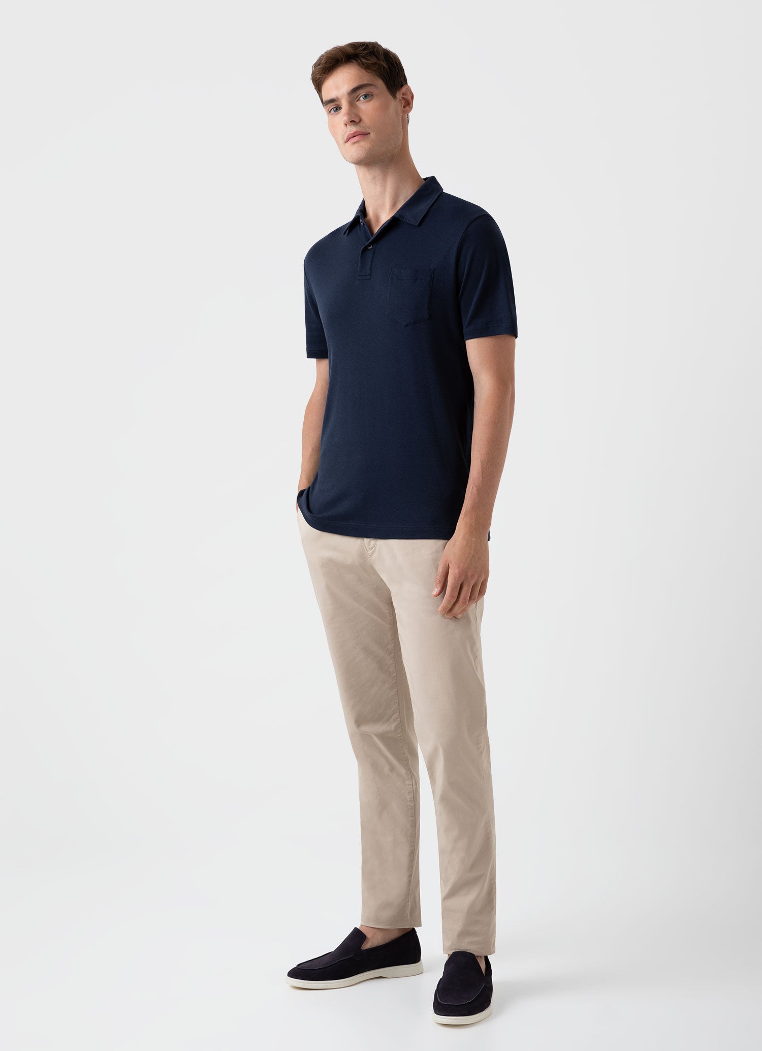 Sea Island Cotton Riviera Polo Shirt