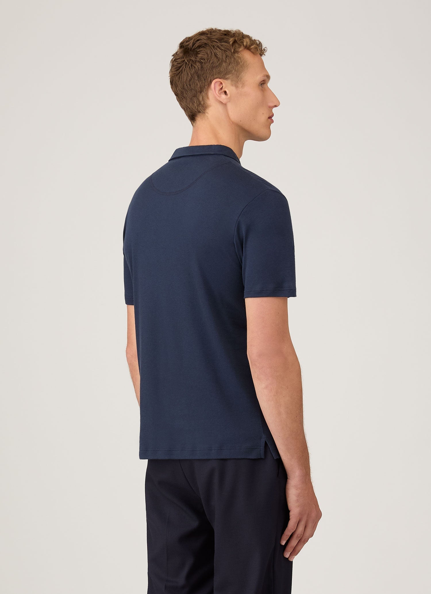 SUNSEA(サンシー ) SNM-BLUE W/E POLO サイズ3 SUNSEA/サンシー】19SS SNM Blue POLO/ナイスマテリアルポロシャツ入荷