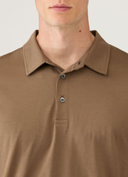 Men's Classic Jersey Polo Shirt in Dark Cedar