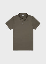 Men's Jersey Classic Polo Shirt in Khaki