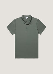 Men's Classic Jersey Polo Shirt in Dusk Green