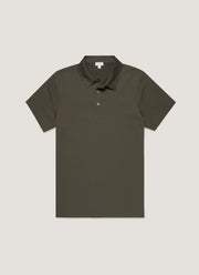 Men's Classic Jersey Polo Shirt in Dark Green