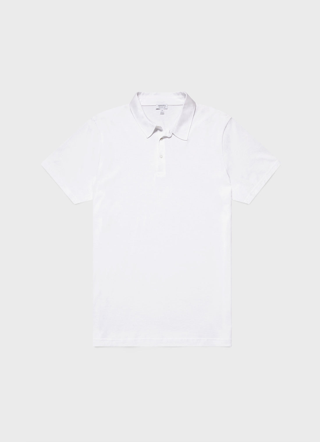 Men's Jersey Classic Polo Shirt in White