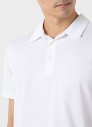 Men's Jersey Classic Polo Shirt in White