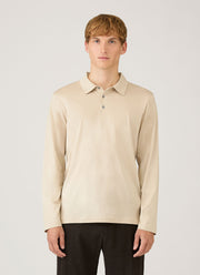 Men's Long Sleeve Classic Jersey Polo Shirt in Hazelwood