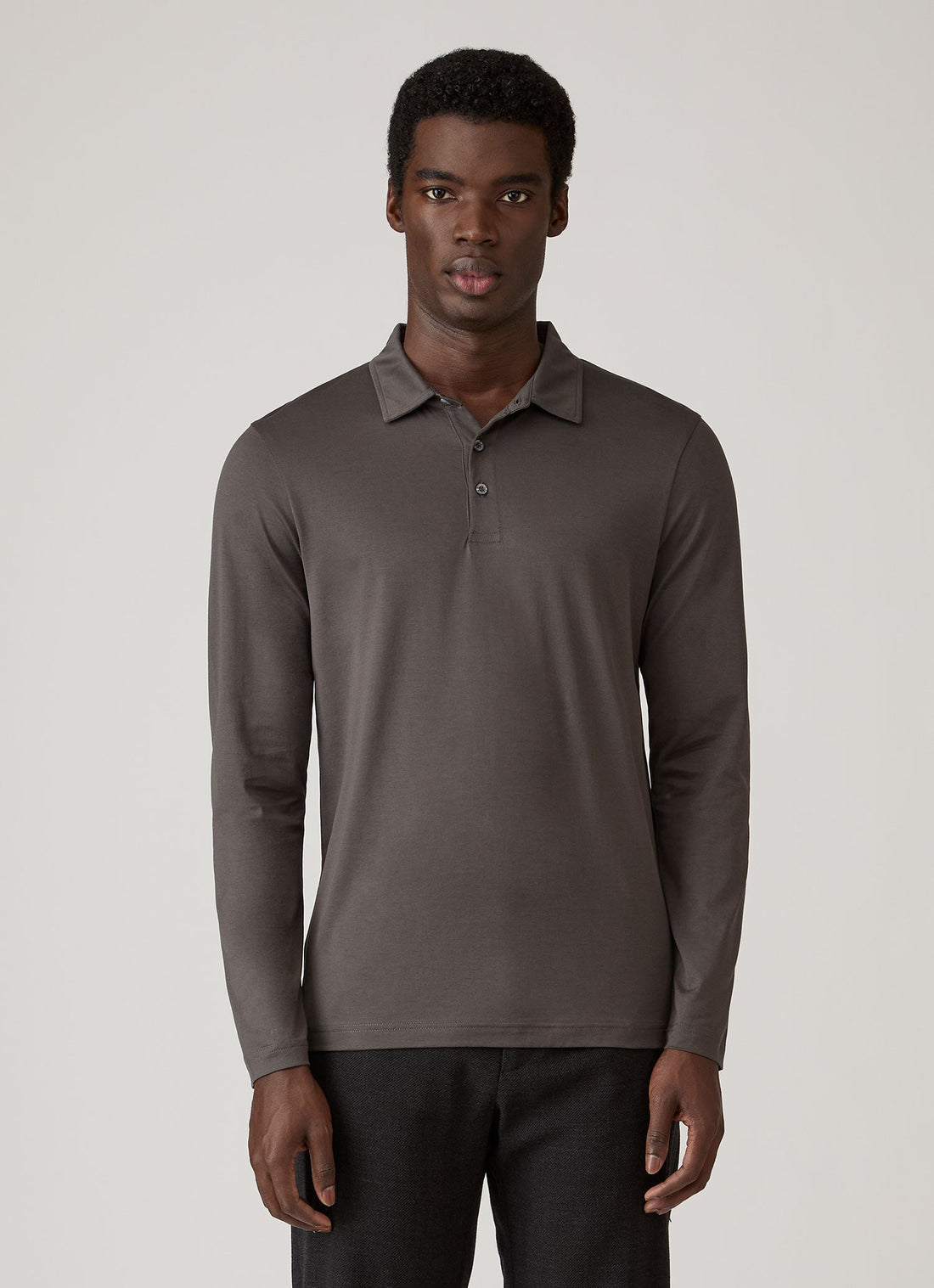 Long Sleeve Classic Jersey Polo Shirt