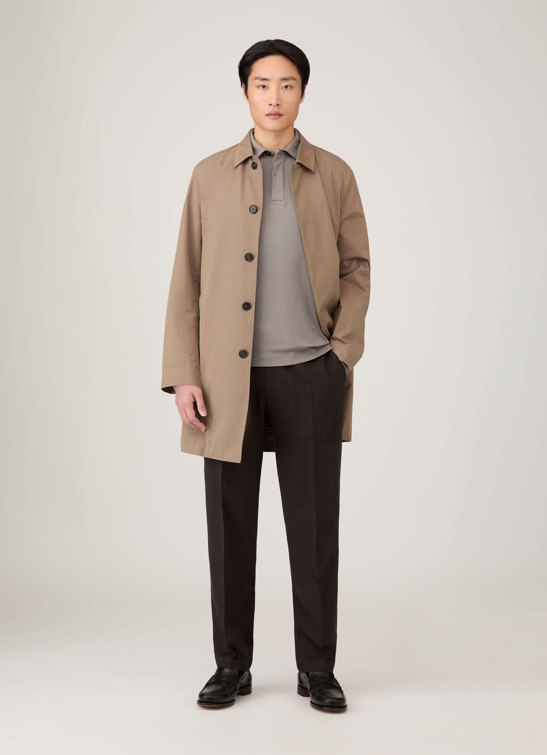 Men's Heavyweight Rugby Polo Shirt in Iron Grey