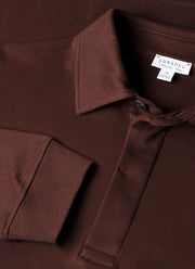 Men's Heavyweight Rugby Polo Shirt in Bakelite