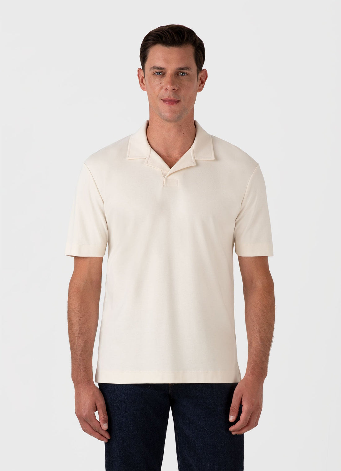 Men's Heavyweight Polo Shirt in Undyed