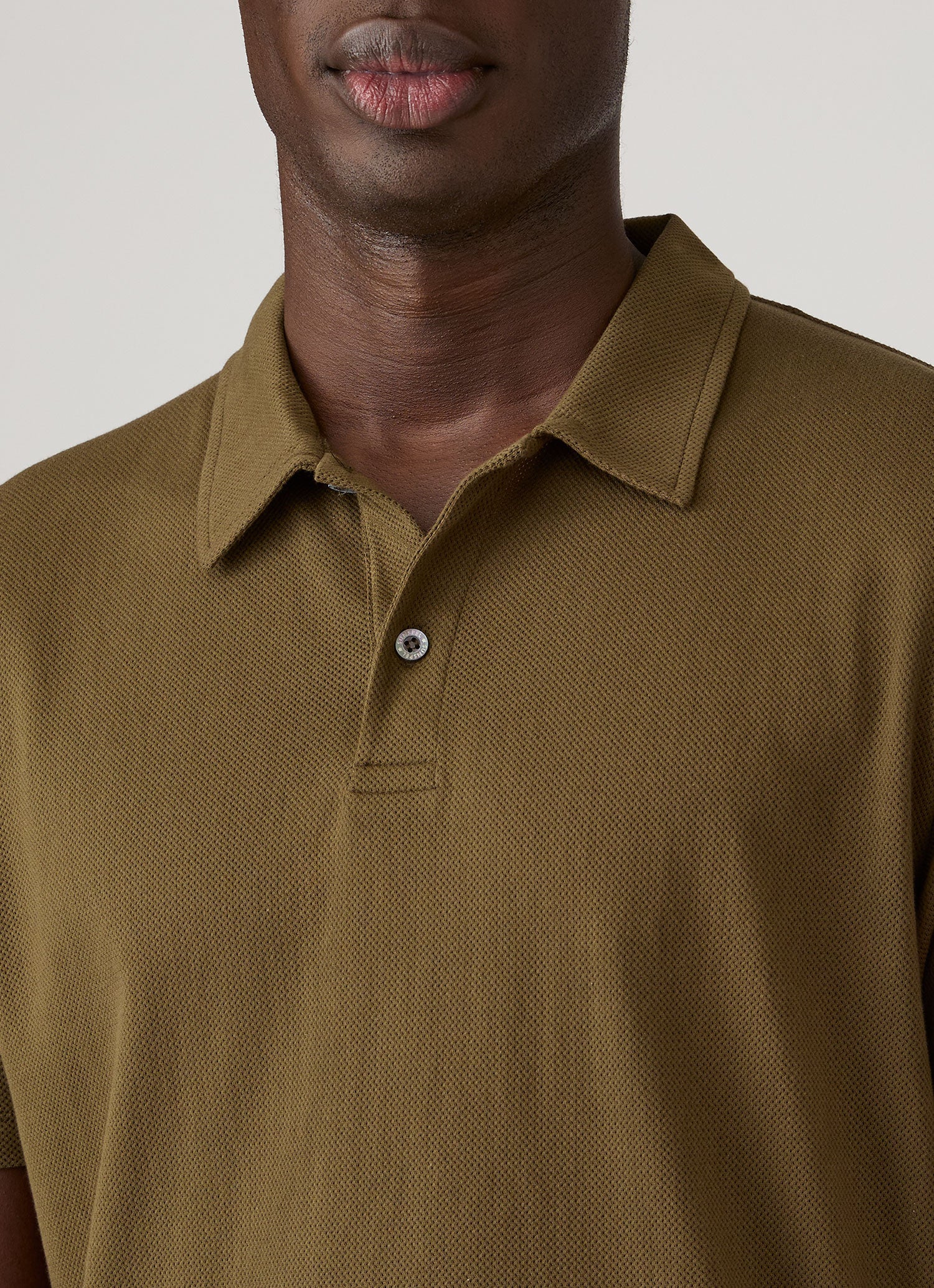 Men's Regular Fit Riviera Polo Shirt in Loden Green | Sunspel