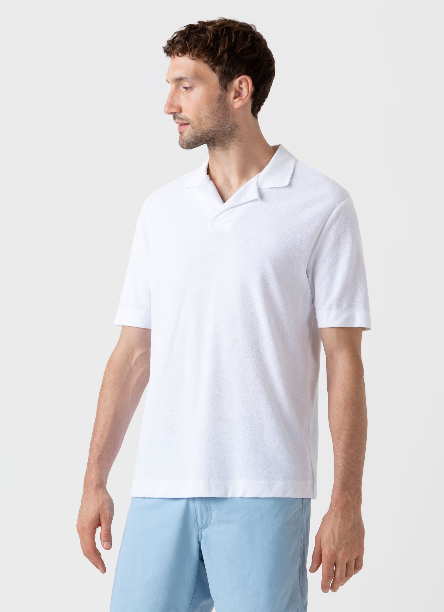 Towelling shop polo shirt