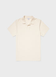 Men's Undyed Towelling Polo Shirt in Undyed