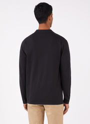 Men's Sea Island Knit Shirt in Black