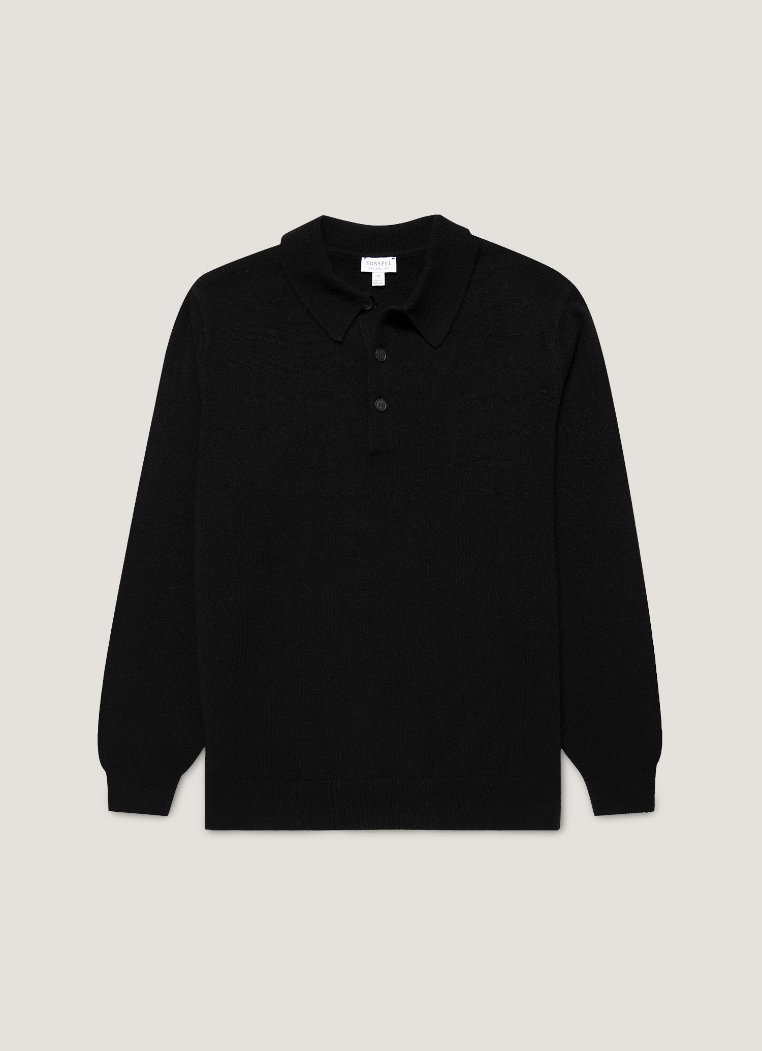 トップス wrapinknot wool POLO-SHIRT / BLACK International Gallery BEAMS（インターナショナルギャラリー ビームス