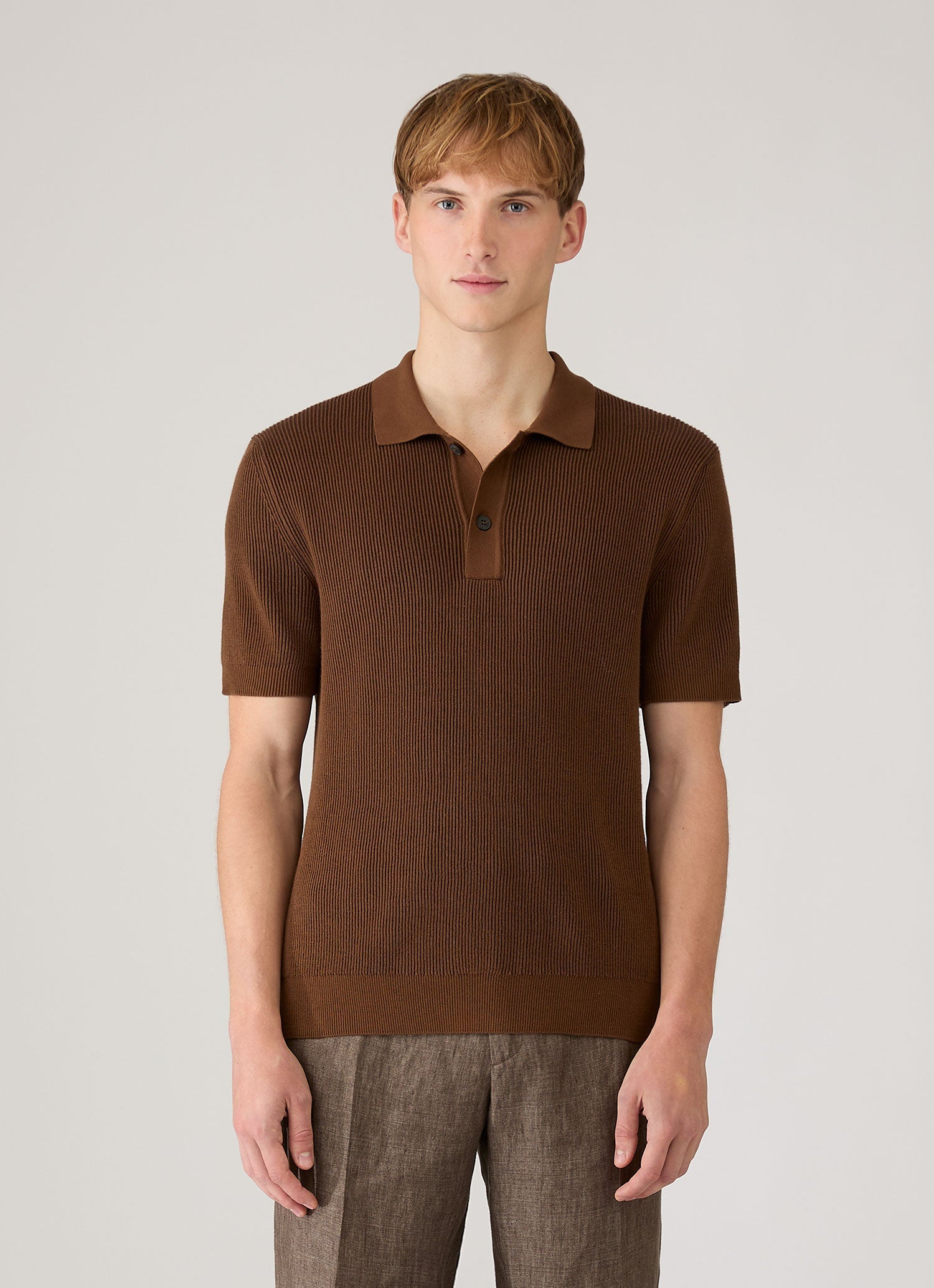 Men's Knit Polo Shirts | Sunspel