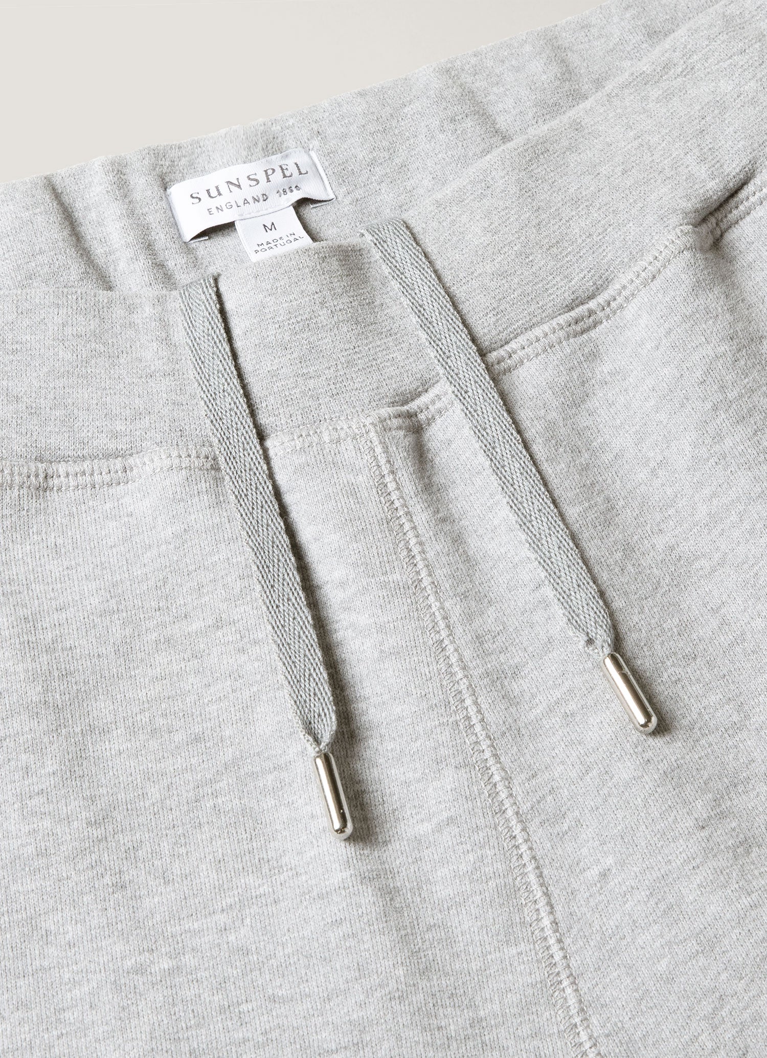 Men's Loopback Shorts in Grey Melange | Sunspel