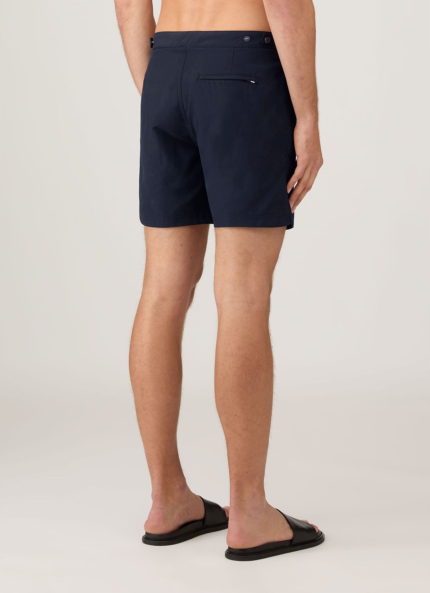 Men's Tailored Swim Shorts in Navy | Sunspel