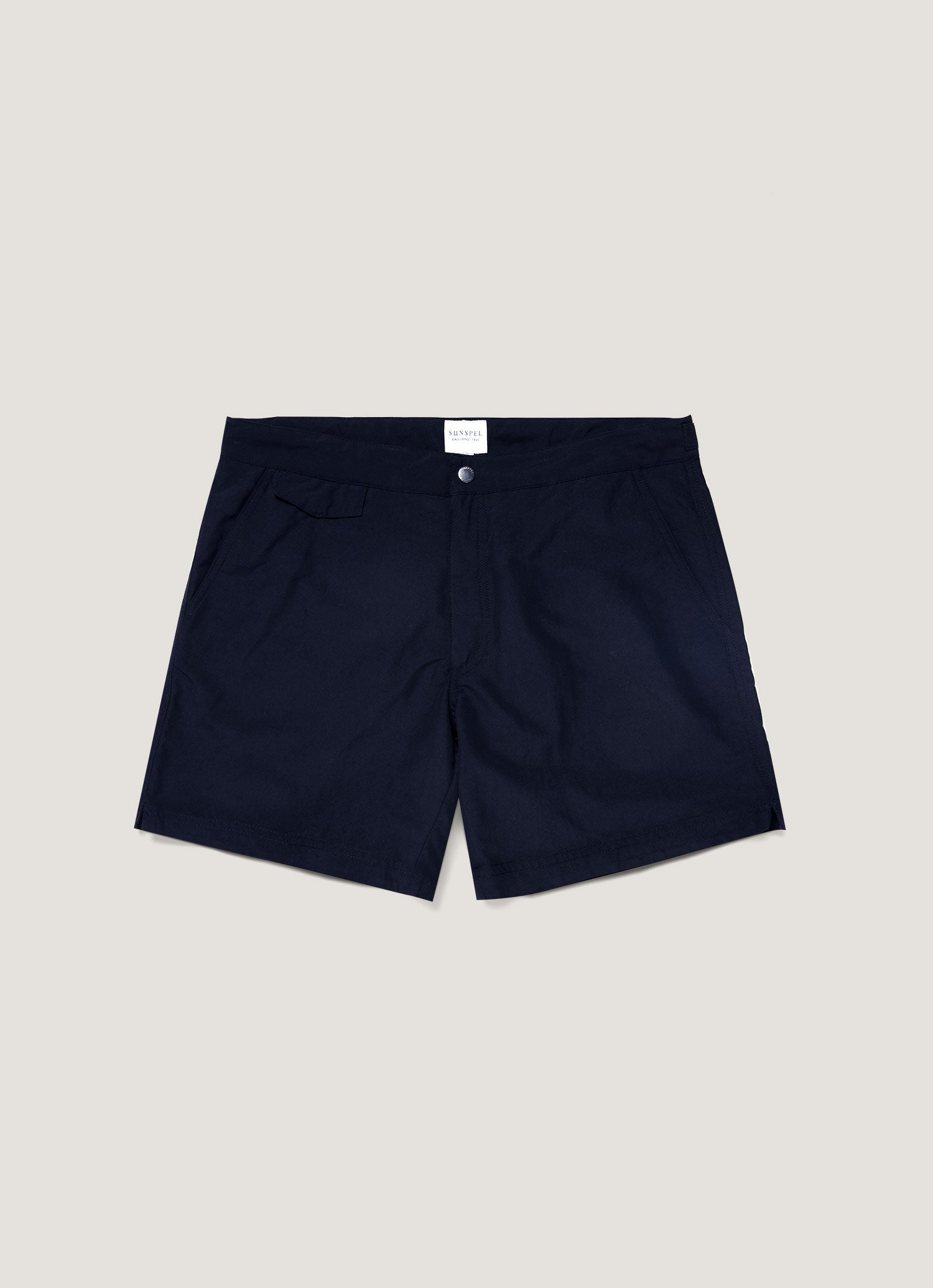 Men's Tailored Swim Shorts in Navy | Sunspel