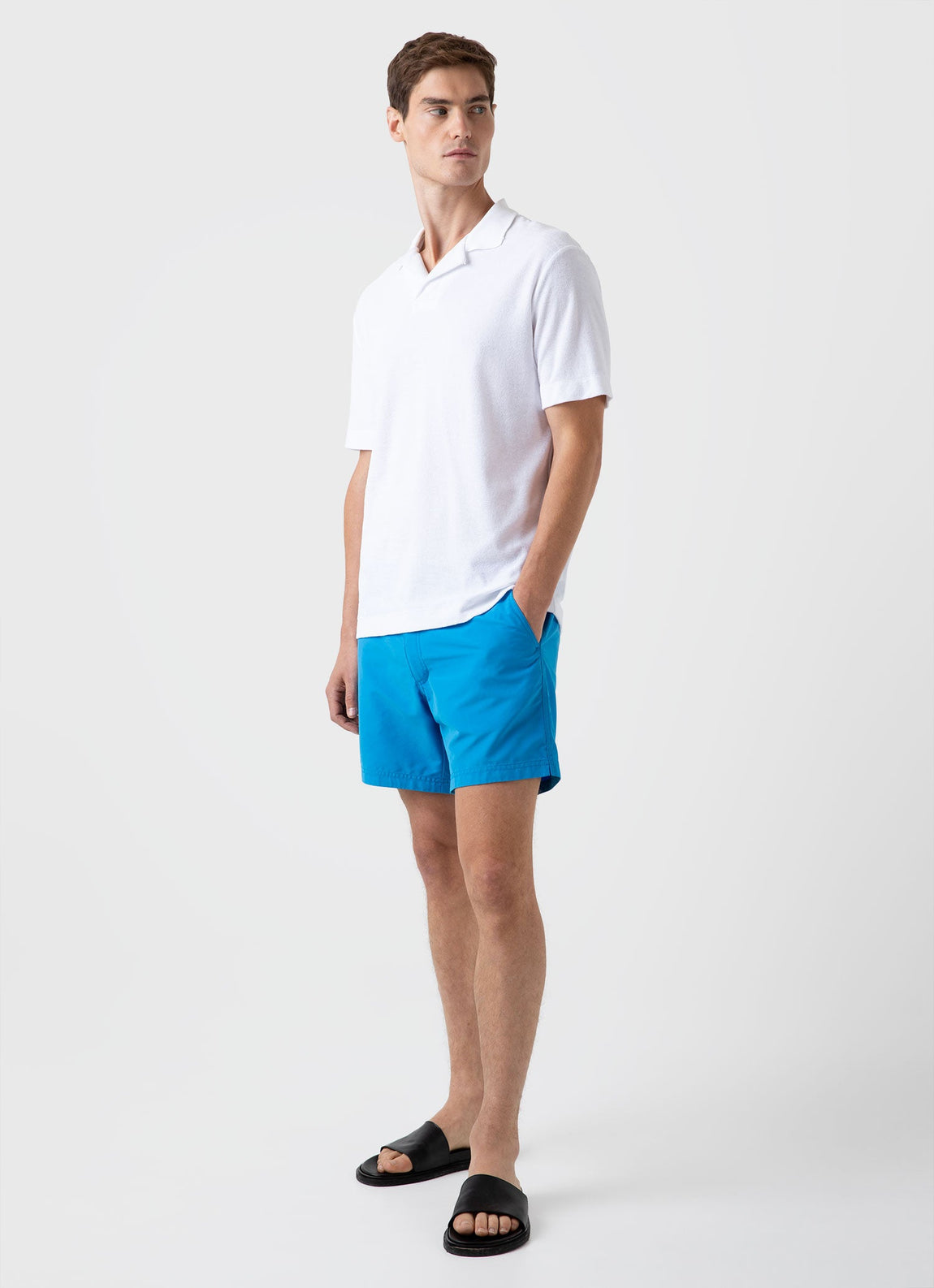 Men's Tailored Swim Short in Turquoise