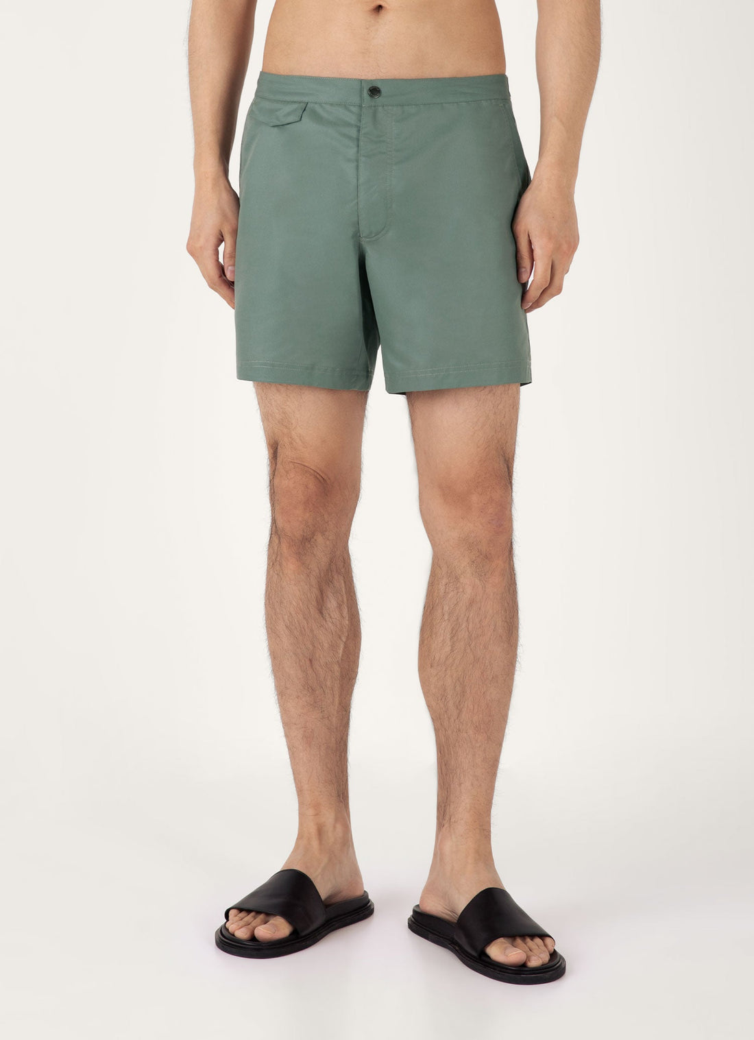 Men's Tailored Swim Shorts in Dusk Green