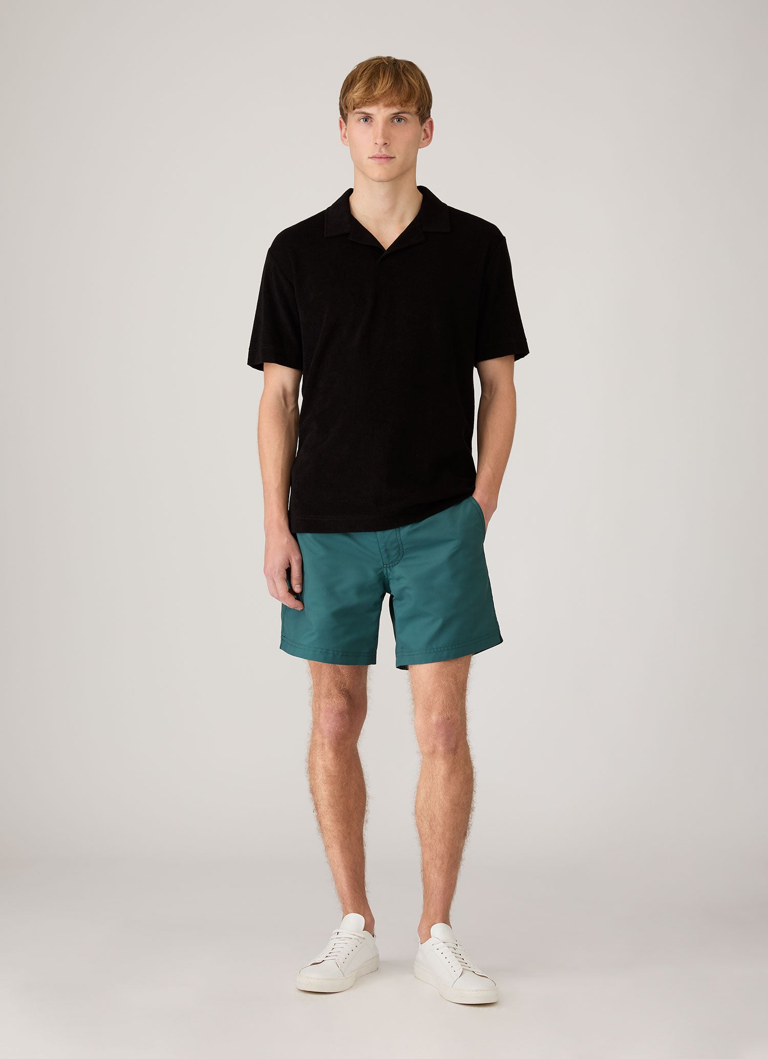 Men's Tailored Swim Shorts in Forest