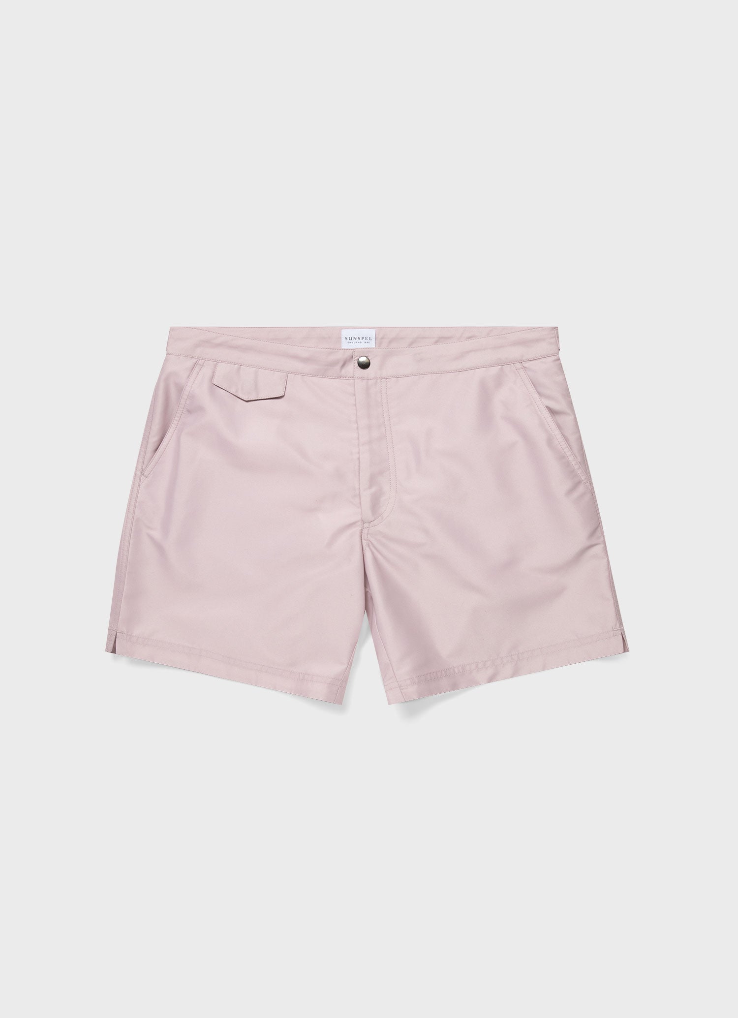 Men's Tailored Swim Shorts in Pale Pink