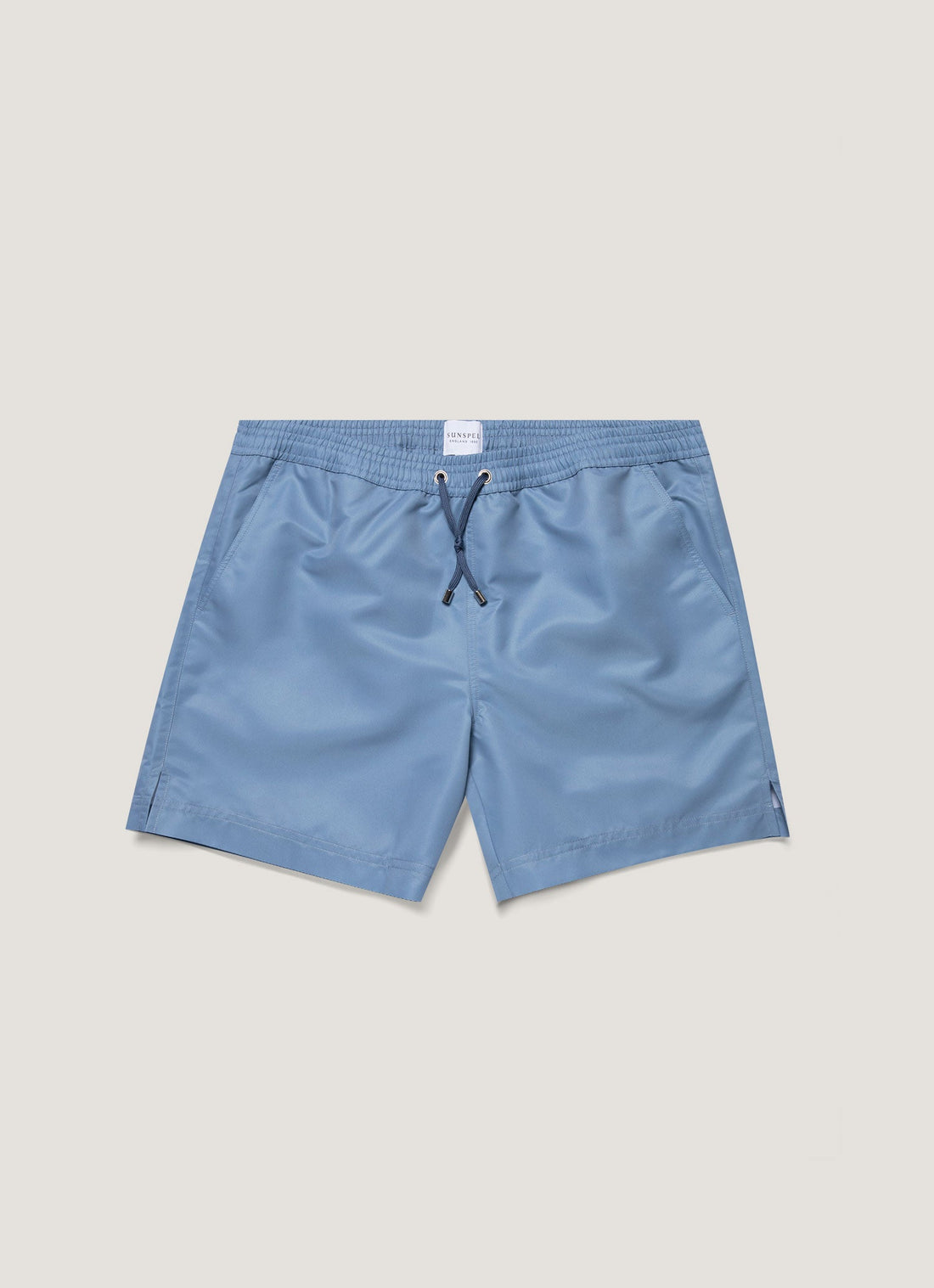 Men's Drawstring Swim Shorts in Vintage Blue